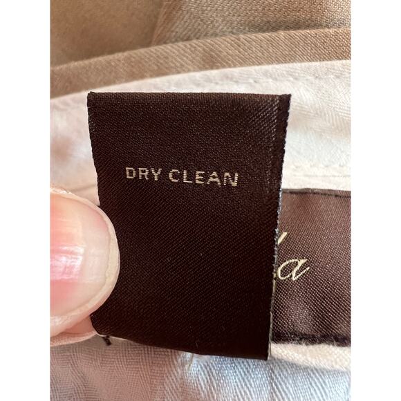 Men's Tasso Elba Tailored Fit Brown Pleated Front Dress Pants Size 36 / 30 - Picture 8 of 9